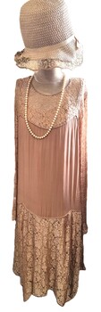 Wedding dress and hat - Catherine Waite