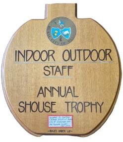 Annual Trophy in shape of toilet lid