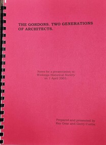 The Gordons. Two generations of architects