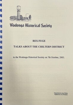 Rex Fuge Talks about the Chiltern District