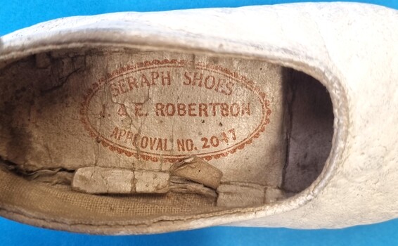 Shoe insole with company logo