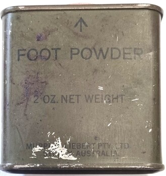 Foot Powder tin 2 oz net weight