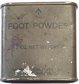 Foot Powder tin 2 oz net weight