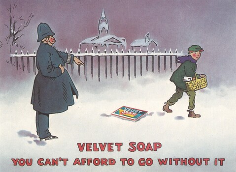 Velvet soap Commemorative Postcard 1