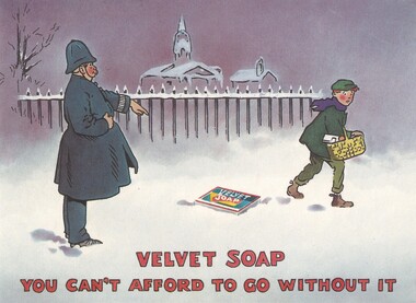 Velvet soap Commemorative Postcard 1