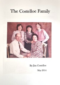 Front cover - The Costelloe Family