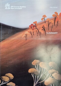 Victorian Bushfires Report Royal Commission Folder Cover