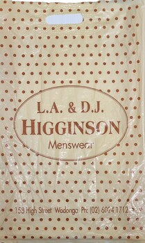 Higginson Menswear Shopping Bag.
