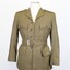 Jacket Service Dress Khaki circa 1968; Khaki coloured single breasted jacket fastened with four centre plastic buttons and a belt without brass buckle