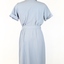 Mid-length shift dress in light grey-blue