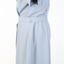 Mid-length shift dress in light grey-blue