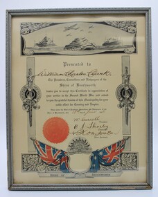 Certificate Framed, Certificate of Appreciation for service in Second World War