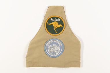 Clothing - Brassard Khaki Peacekeeper United Nations Namiba, 1989