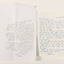 Two letters, one in Arabic and the second translated into English. Arabic letter is photocopied; English letter is written in blue pen. 
