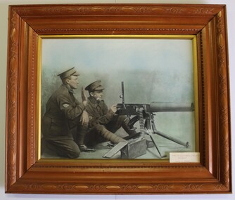 Photograph - Photograph Machine Gun Practice, Skill at Arms