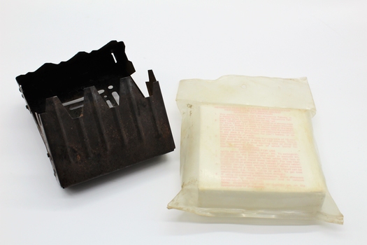 Cooking implement for use when on patrol, with fuel.