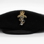 Military beret, black, with RAEME pin. 