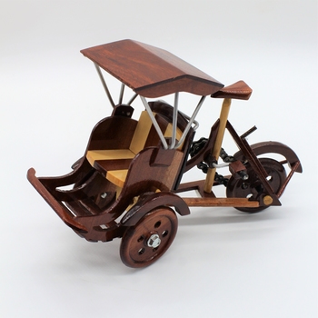 Handcrafted model of rickshaw.