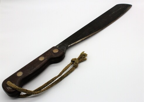 Machete for use in the field.