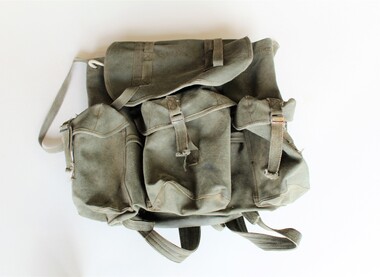 Example of backpack with webbing, South Vietnamese Army issue.