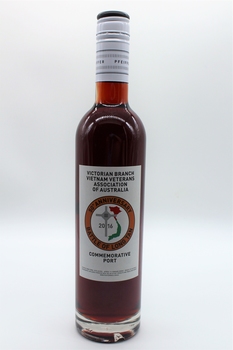 Bottle of Port raised by Vietnam Veterans Association of Australia to commemorate 50th Anniversary of VV Day