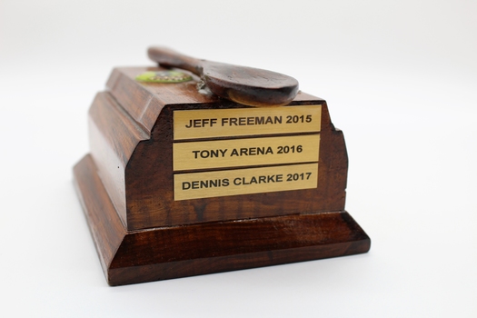 Novelty trophy awarded annually on sub branch bowls day