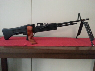 Model of a M60 machine gun.