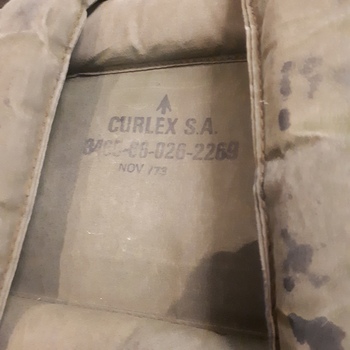 Webbing pack and belt carried most of personal belongings of soldier in the field: food, clothing, bedding and others..