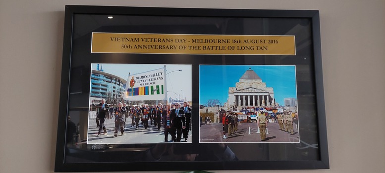 Picture illustrates VVAA (Vic) Sub-Branch participation at VV Day Commemorative Service, 2016.