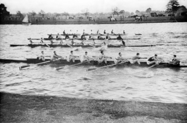 Black and white photograph, Head of the Lake, 1938, 1938