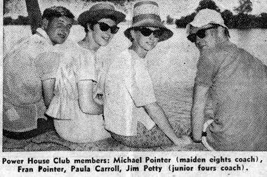 Newspaper clipping - Power House Club members, Power House Club members