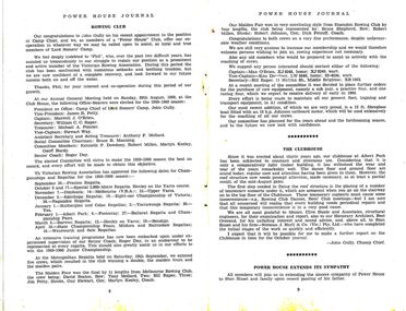 Journal article - POWER HOUSE JOURNAL  ROWING CLUB, October 1959