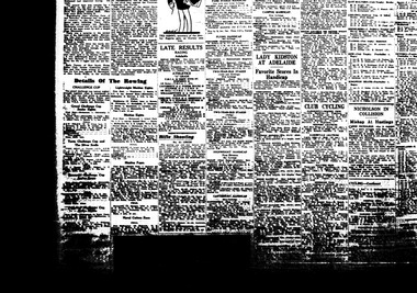 Newspaper clipping, Details Of The Rowing, 1937