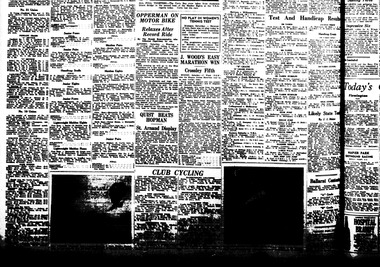Newspaper clipping, 1937