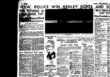 Newspaper clipping, 1937