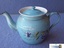 blue enamel teapot with lid