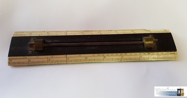  Ebony and Ivory Parallel Rule with scale markings