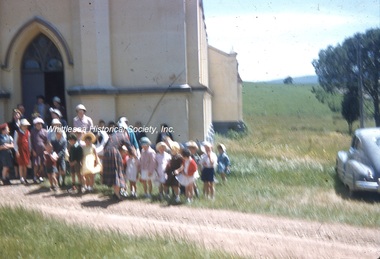 Slide - photograph, colour, Whittlesea Christ Church, Sunday School Pupils, c.1956-1966