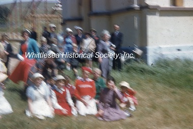 Slide - photograph, colour, Whittlesea Christ Church, Sunday School pupils, c.1956-1966