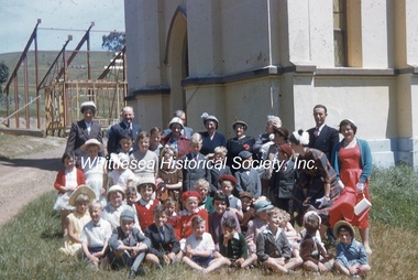 Slide - photograph, colour, Whittlesea Christ Church, Sunday School pupils, c.1956-1966