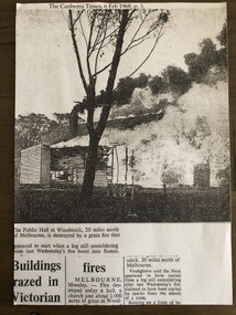 Newspaper - Newspaper clipping, Copy, The Canberra Times, The Public Hall at Woodstock, 6 Feb 1968