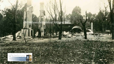 Photograph - Brown Album, Result of bushfire Britannia Creek 1926, 1926