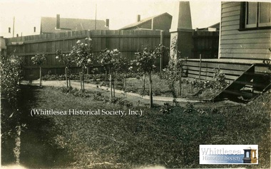 Photograph - Brown Album, Dranoll, Hawking St, Preston, Garden (right), c. 1925