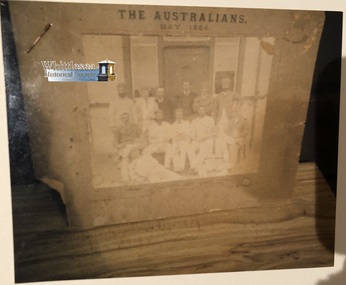 Photograph - Photo of a Photograph, The Australians May 1884, c. 1892