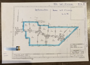 Map, Peyton Waite Pty. Ltd, Consulting Land Surveyors, Plan of Subdivision, County Bourke, Parish Morang, Crown Portions 11 & 14 (Part)