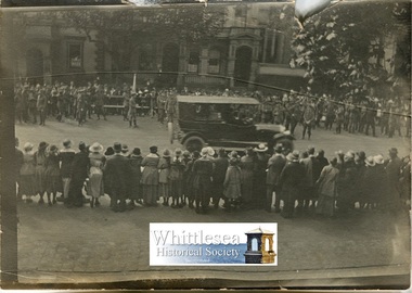 Photograph, Padre Hayes, Armistice Day, 1918