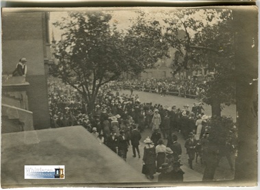 Photograph, Padre Hayes, Armistice Day, 1918