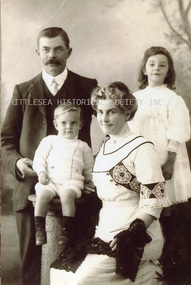 Photograph - Copy, Alfred, Lucy, Florence and Charles Arnold, c.1910