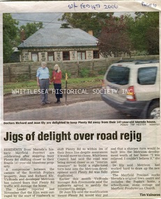 Newspaper - Newspaper Clipping, Whittlesea Leader, Jigs of delight over road rejig, 14 Feb 2006