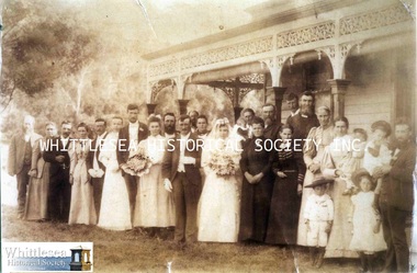 Photograph - Copy, Ben Owens and Martha Wallace (aka Jessie Cumming) wedding, 1895
